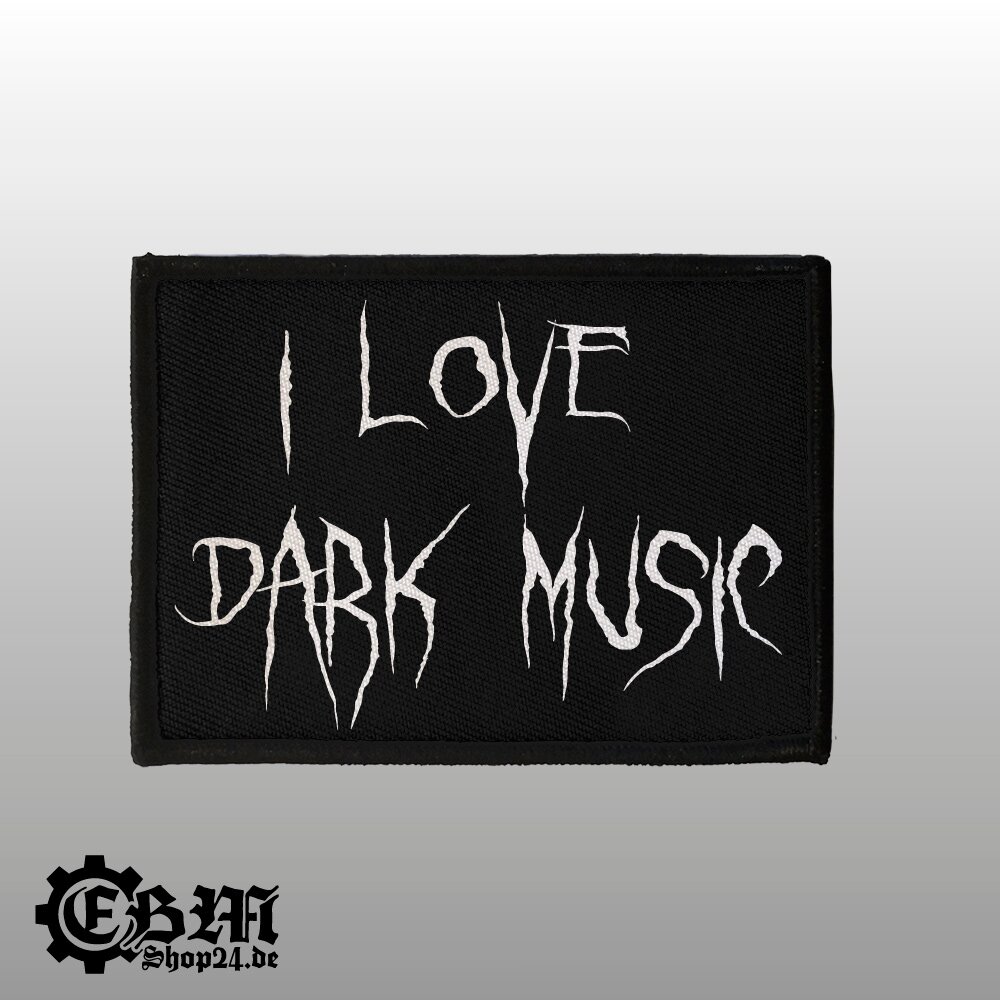 Aufnäher I Love Dark Music