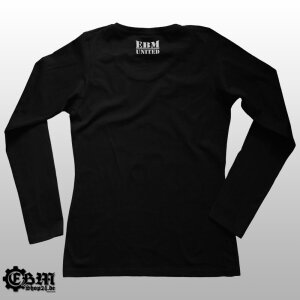 Girlie Longsleeve - EBM - United Silber