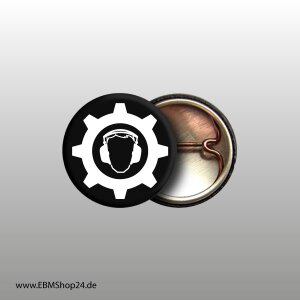 Button Industrial Weiß