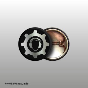 Button Industrial Silber