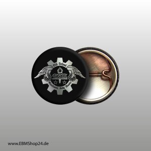 Button EBM FLYING WHEEL Silber