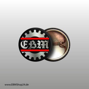 Button EBM Silber