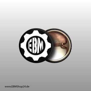 Button EBM Eagle Circle White