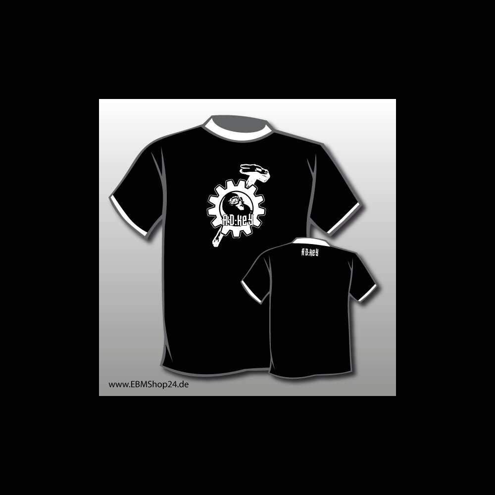 Front Ebm Electronic Body Music 242 T-shirt imprimé au dos