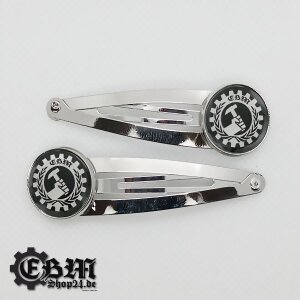 hair slides - EBM - Wings II - Silver