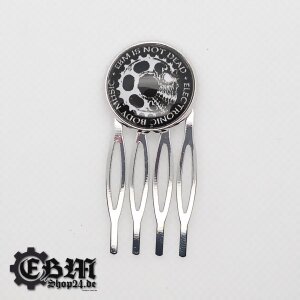 hair slide - EBM IS NOT DEAD - Silver