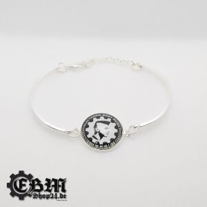 Armband - EBM IS OUR LIFE - Silber