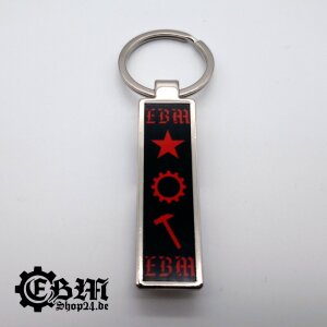 Keyring - EBM - Three Symbols - bottle opener B