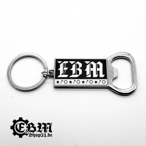 Keyring - EBM - Three Symbols - bottle opener