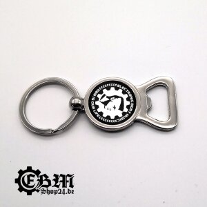 Keyring - EBM IS OUR LIFE - bottle opener