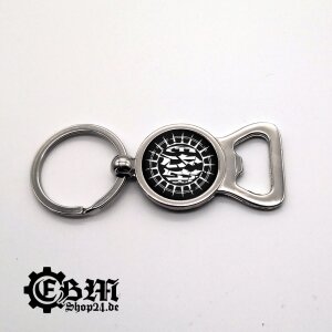 Keyring - EBM - Scratched Star - bottle opener