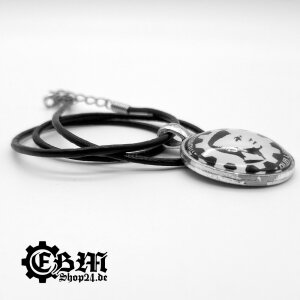 Halsband - EBM IS OUR LIFE - Silver