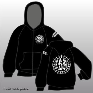 Hooded - Zipper - EBM - Scratched Star 3XL