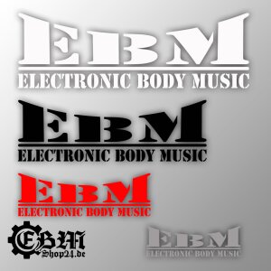 EBM - Sticker A 280 x 91 mm (M) Inside (mirrored) Black