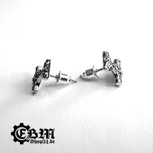 Stud earrings - Thorshammer (Mjölnir) - Pewter