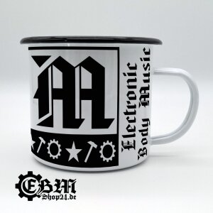 Enamel mug big - EBM - Three Symbols