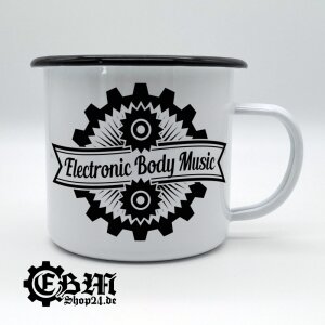 Enamel mug big - EBM - Cogwheel