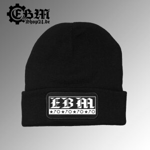 Knitted Hat - EBM GRAY white