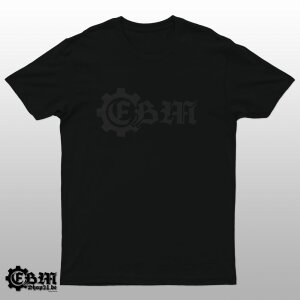 EBM Logo - T-Shirt - black on black S