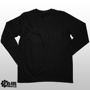 EBM Logo - Longsleeve - black on black