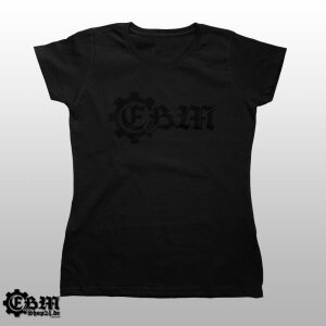 Girlie - EBM Logo - black on black XXL