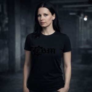 Girlie - EBM Logo - black on black XXL