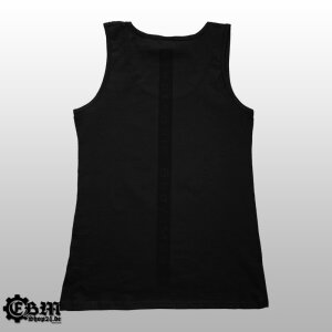 Girlie Tank - EBM Lines - black on black M