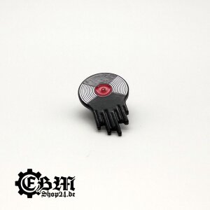 Pin - Black bleeding vinyl record