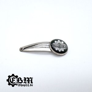 hair slides - Old EBM Gear Wheel - Silver