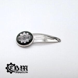 hair slides - Old EBM Gear Wheel - Silver
