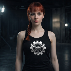 Girlie Tank - Old Skull EBM