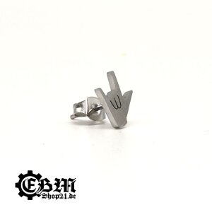 Stud earrings - Mano cornuta - Silver