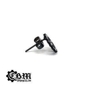 Ohrstecker - Gear - Black - Edelstahl