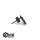 Stud earrings - Gear - Black - Stainless steel