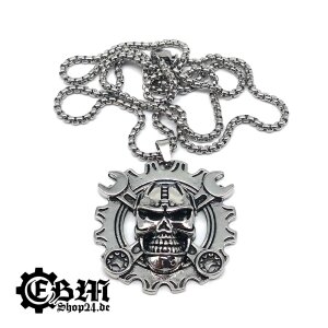 Pendants - Skull with crossed wrenches