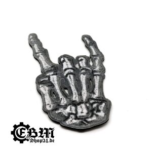 Patch skeleton finger with Mano Cornuta