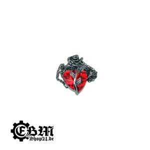 Necklace - Heart with roses