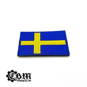 Patch flag Sweden with velcro fastener