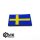 Patch flag Sweden with velcro fastener