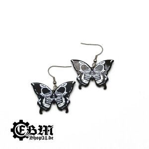 Earrings - Butterfly Skull