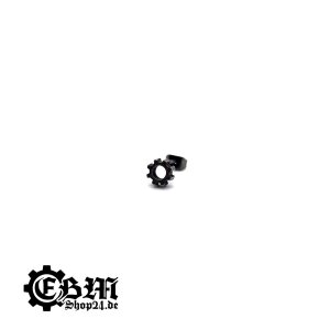Stud earrings - Gear - Stainless steel
