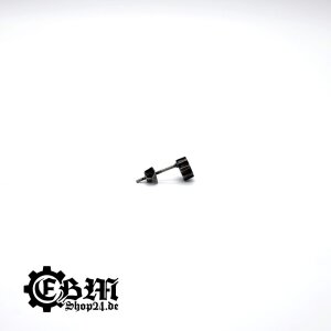 Stud earrings - Gear - Stainless steel